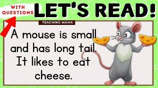 LET'S READ! | READING COMPREHENSION | PRACTICE READING SIMPLE ENGLISH FOR KIDS | TEACHING MAMA