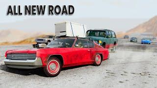 BeamNG Drive - Cars vs RoadRage #13 (New Desert Road)