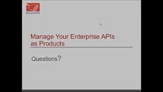 Managing Your Enterprise APIs as Products
