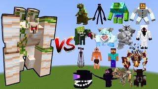 ALPHA MUTANT IRON GOLEM vs All Minecraft Bosses - Minecraft Mob Battle