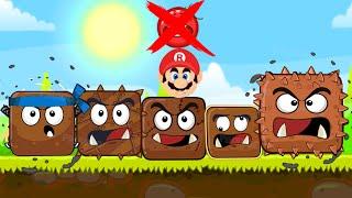 MARIO BALL IN RED BALL 4 'FUSION BATTLE' 5 GOOMBA BOSSES VOLUME 5 COMPLETE ALL LEVELS FROM 61-75