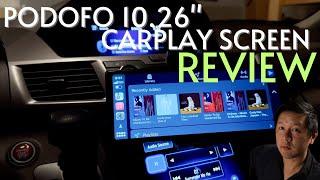 Podofo 10.26" Touchscreen Wireless Apple Carplay Screen Review