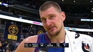 Nikola Jokic reacts to Nuggets' 11-point comeback vs. Warriors | NBA on ESPN