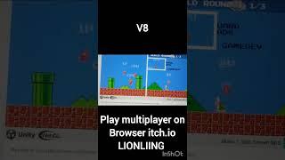 v8 Mario 1 Split Screen NES HTML5 - Link in Description -- 3 jan 2024 #gaming #unity #multiplayer