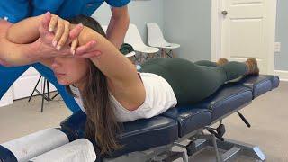 *Back Cracks* Help Restore Balance To Her Spine Strong Woman Gets Bent In Half To Free Achy Joints