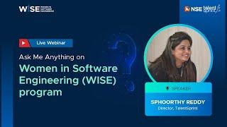 Live Webinar | Ask Me Anything on Women in Software Engineering (WISE) Program