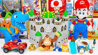 Super Mario Bros Toy Collection Unboxing  Deluxe Bowser's Playset & Mario Adventures  ASMR