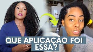 RELAXEI MEU CABELO CRESPO e não acreditei no RESULTADO - Reagindo a Carla Estéfane