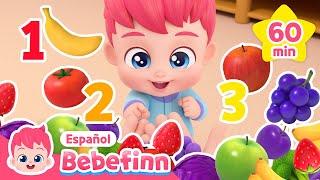 Aprendamos los Colores y Números | Maratón de las Mejores Canciones Infantiles | Bebefinn en español