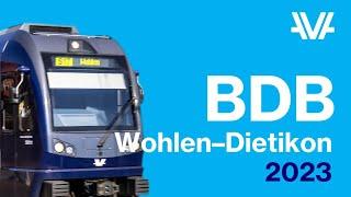[2023] Komplette Führerstandsfahrt Wohlen–Bremgarten–Dietikon (BDB)