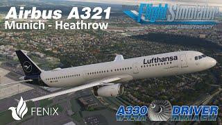 Lufthansa Real Ops | Airbus A321 Munich - Heathrow on VATSIM | Real Airline Pilot