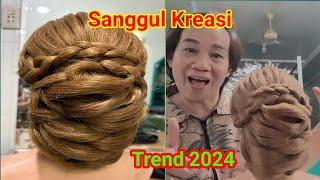 Sanggul Kreasi 2024.@agustinasembiringMUA.Hairdo