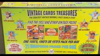 VINTAGE PACK GUARANTEE  in this Vintage Cards Treasures Mystery Box!