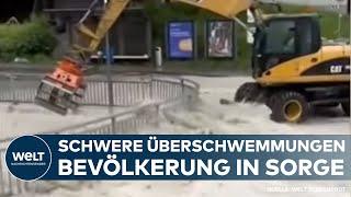 SCHWEIZ: Schweres Unwetter! Touristen-Ort komplett abgeschnitten - Bevölkerung in Sorge!