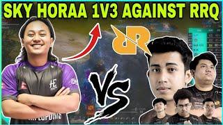 SKY HORAA 1V3 CLUTCH AGAINST RRQ | HORAA VS RRQ | Clash with kvn