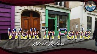 Walk in Paris | Short walk, Arts et Metiers in Paris, Background noise / 파리3구 산책, 백색소음