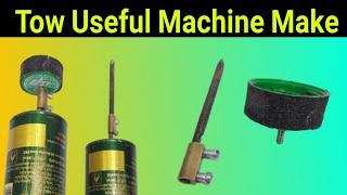 How To Make a Drill Machine|Tow Useful Machine Making|Real Electronics||