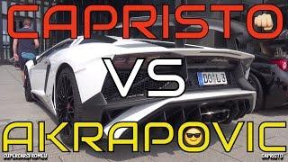 Lamborghini Aventador SV Sound Comparison - Akrapovic vs Capristo !!!