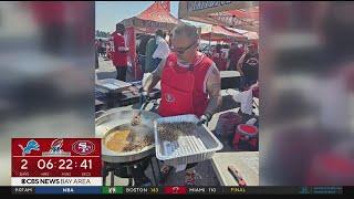 49ers super fan from San Jose readies massive tailgate