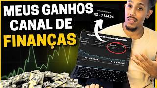 COMO eu ganho DINHEIRO com canal de FINANÇAS mesmo SENDO pequeno no YOUTUBE