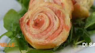 GIRELLE DI SFOGLIA AL SALMONE | Rotolini di salmone in pasta sfoglia