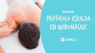 Protocolo de espalda en quiromasaje | CIM Formación