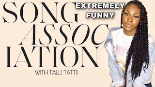 Talli Tattii FIRST TIME on Song Association | inspired by ELLE (Funny)