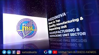 Medinova has been nominated for "Best in top quality manufacturing and Repacking unit"