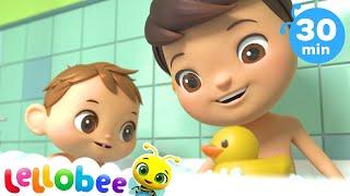 La canción del baño | Nanas para bebés | Lellobee  Canciones Infantiles