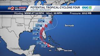 Tropical storm watches, warnngs issued for parts of Florida