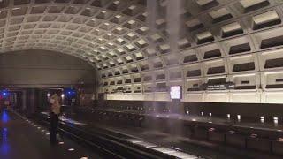 CRAZY video shows rain waterfall into Virginia Square Metro Station during DC area flooding