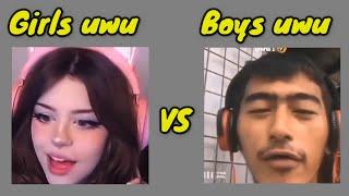 Girls Vs Boys Uwu Voice Meme Compilation !!