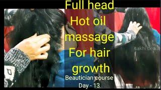 Relaxing Head massage for Long n Healthy hair//Herbal oil massage for silky hair