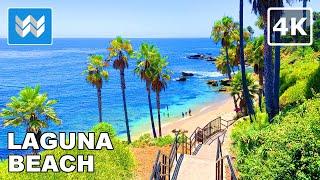 [4K] Laguna Beach - Heisler Park in Orange County, California USA - Scenic Walking Tour  