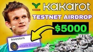 Kakarot zkevm testnet airdrop - Backed by Vitalik buterin ( DON'T SKIP THIS ONE )