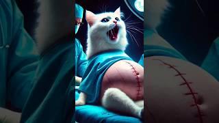 A Pregnant Cat Struggles#cat#cute#ai#catlover#catvideos#cats#catshorts#shorts#shortvideo#aicat.