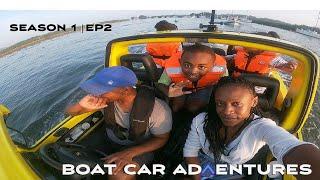 We Went Into Open Water Boat Car Adventures - @Sunset