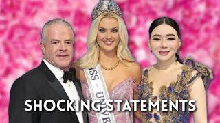 Shocking statements from MISS UNIVERSE owner