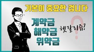 계약금의 기본부터 제대로!  l 계약금은 왜 걸고 날리고 몰취하고 상환하는 것일까요?