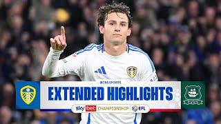 Leeds United vs. Plymouth Argyle: Extended Highlights | EFL Championship | CBS Sports Golazo