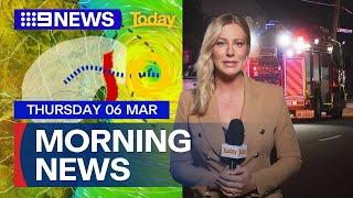 Queensland braces for Cyclone Alfred approach; Suspicious Melbourne factory fire | 9 News Australia