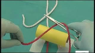 How to make a square knot and a surgeons knot - instrument tie