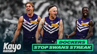 After Siren Madness | Last 2 Minutes | Swans vs Dockers | Kayo Sports