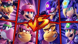 MARIO, BOWSER, YOSHI, DONKEY KONG - WINNER? or LOSER? Mario Strikers Battle League CUP BATTLES