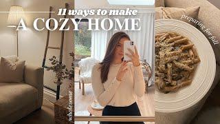 11 Simple Ways to Make A COZY HOME  | hygge living autumn 2022 ~aesthetic~