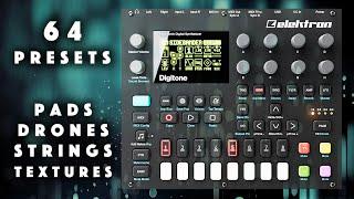 Elektron Digitone: 64 Ambient Presets: Pad, Texture, Drone