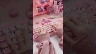 yunzii c68 #keyboard #unboxing #desksetup #asmr #kawaii #pinkaesthetic