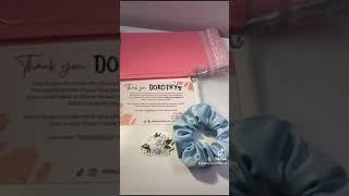 Packing an order for Dorothy ️️ #sewing #handmade #scrunchies #packaging #packanorderwithme