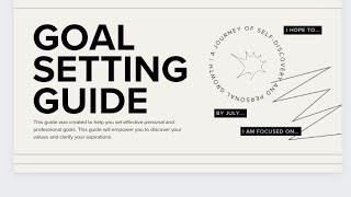 How to Set Meaningful Goals