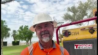 El calor excesivo afecta a los trabajadores al aire libre